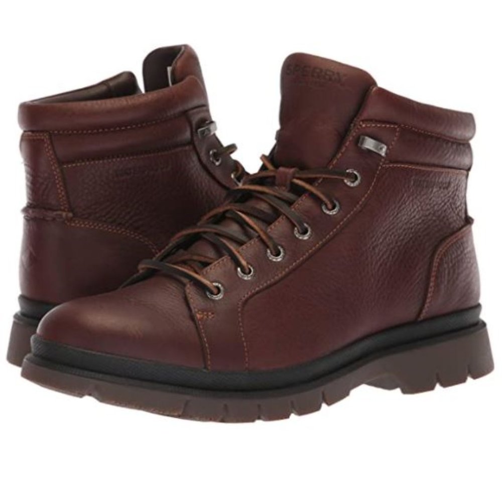 Sperry Men's Watertown LTT Dark Brown Leather Boot - Picture 3 of 16